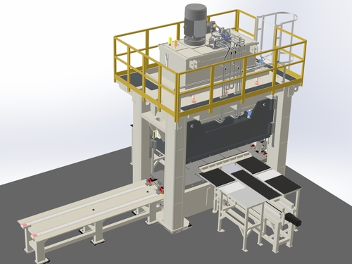 Presse hydraulique 2PHS250 avec automatisation pour production continue